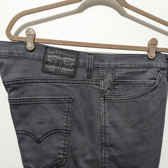 LEVI 508 Gray Jeans 34 x 30 - Picture 1 of 6